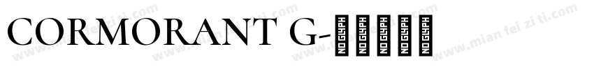 CORMORANT G字体转换